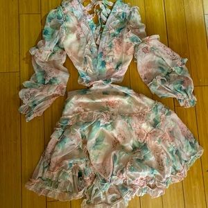 Total Cut out Floral Dress